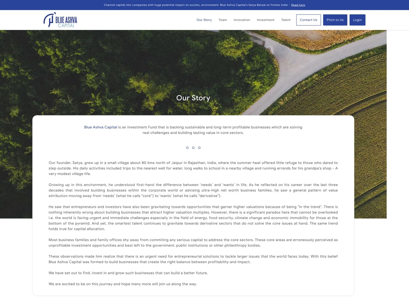 The founder's story, before the redesign