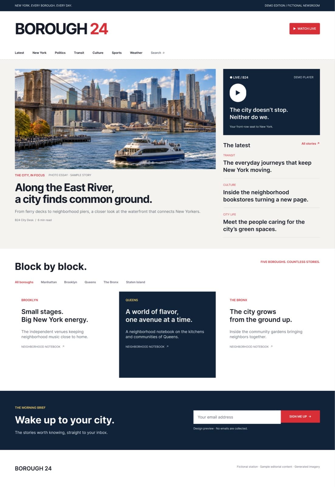 Borough 24 news homepage