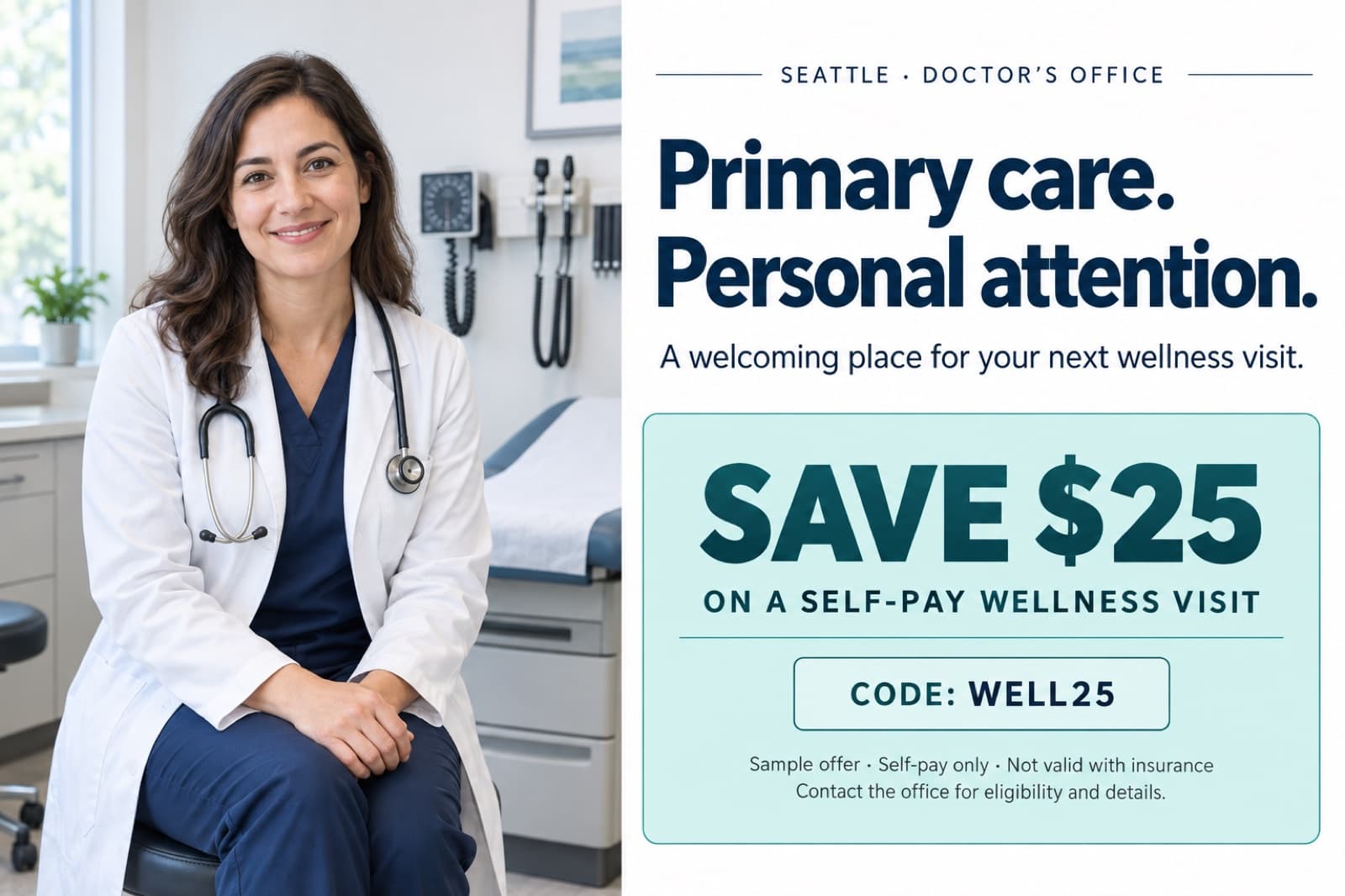 Clinic offer card