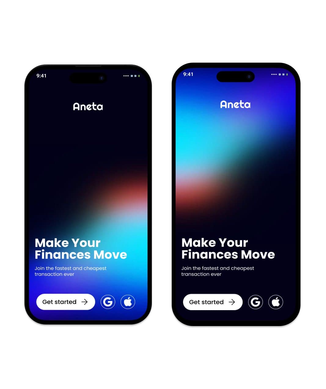Finance app onboarding