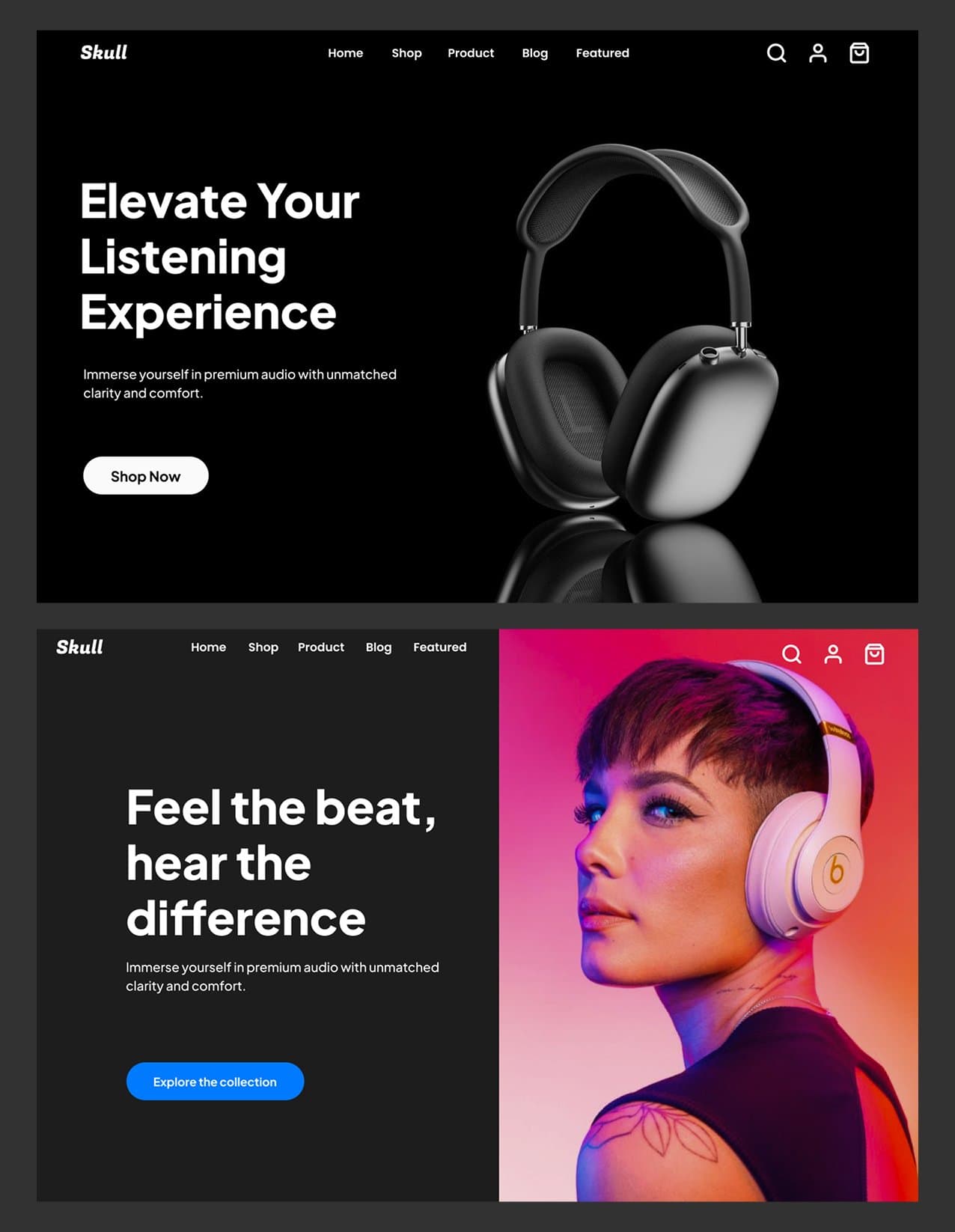 Headphones store hero