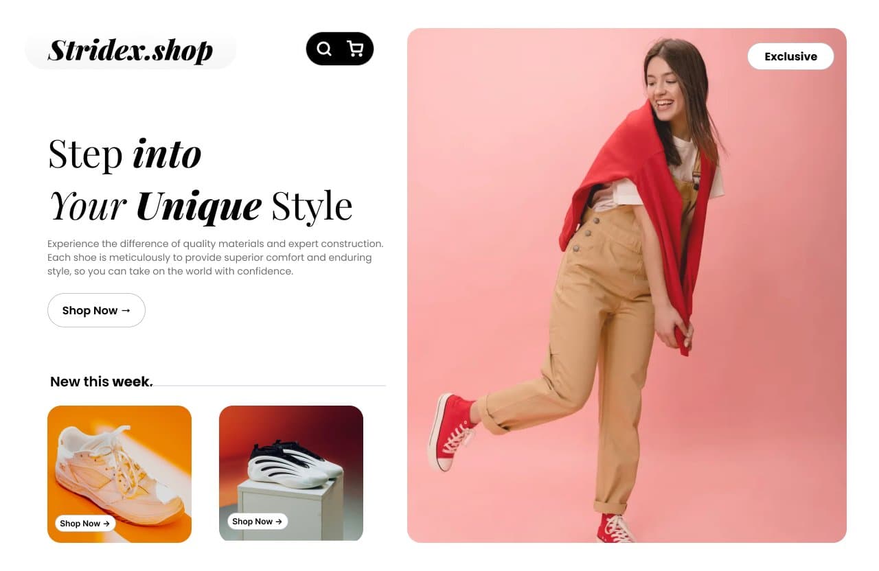 Shoe brand hero