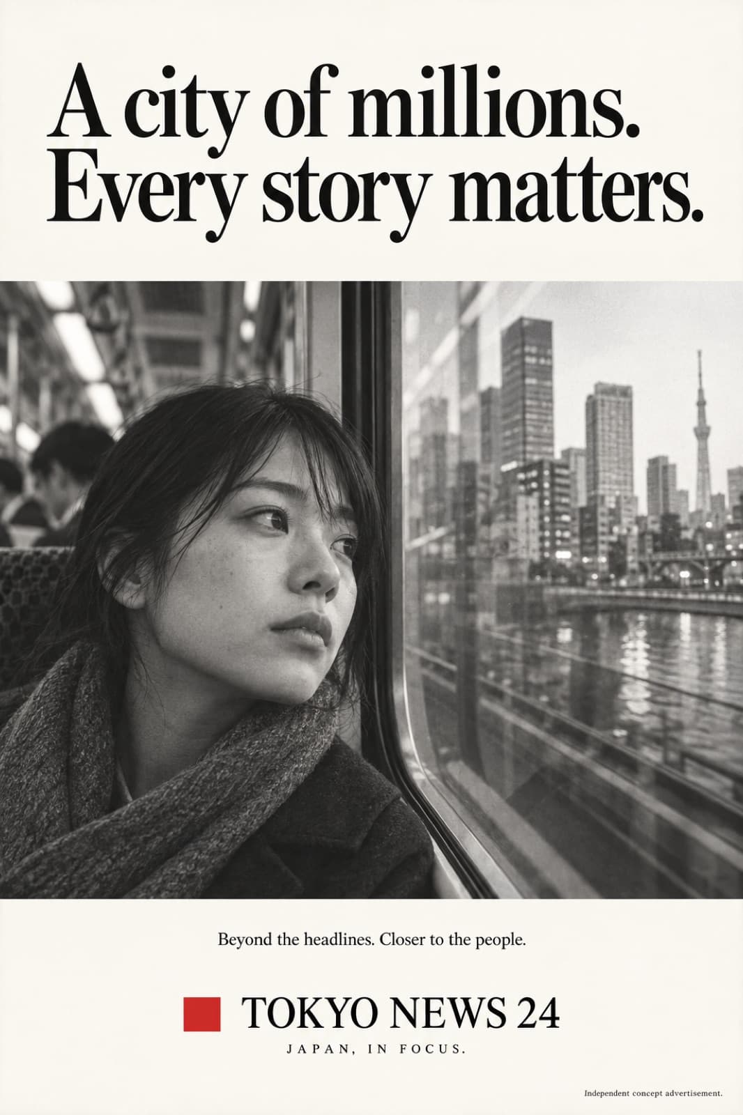 Tokyo News 24 poster, train