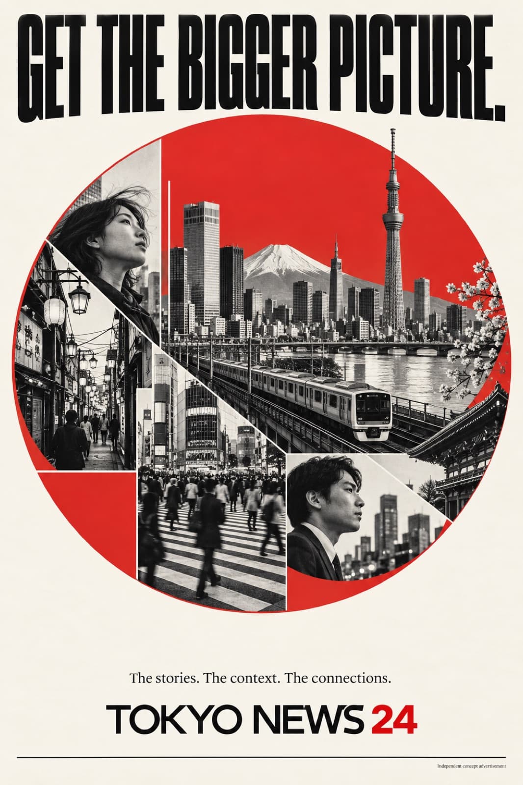 Tokyo News 24 poster, collage