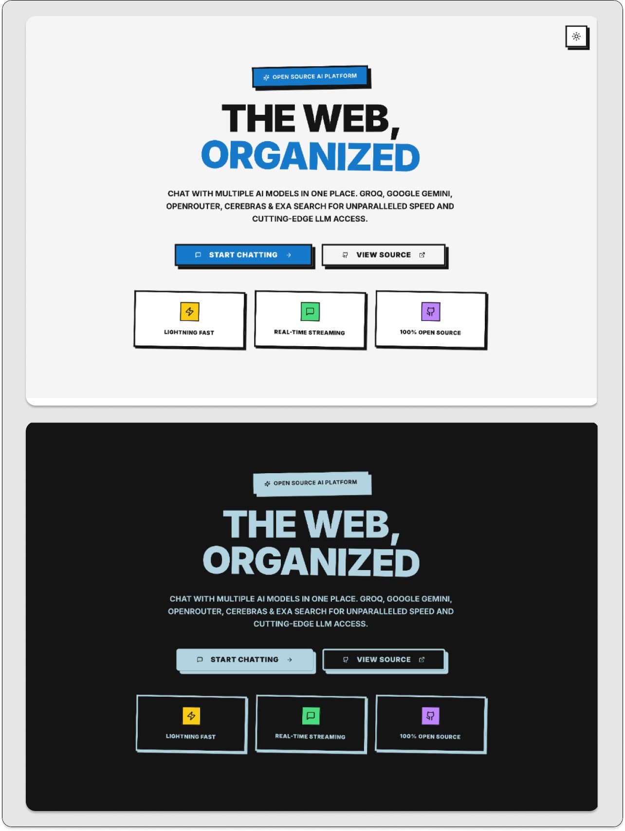 The web, organized