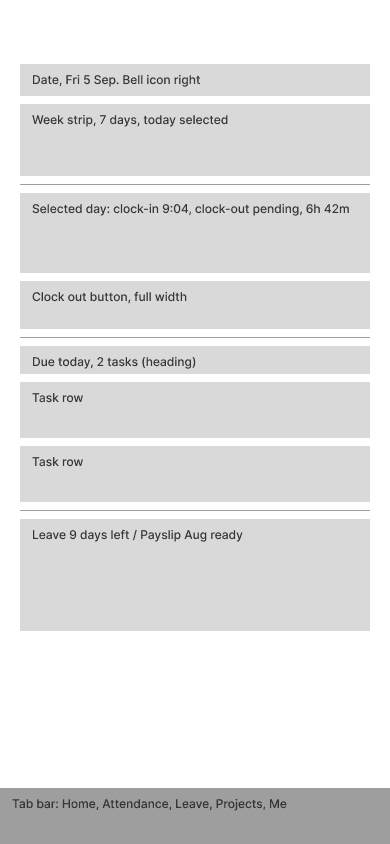 C. Schedule first home screen option